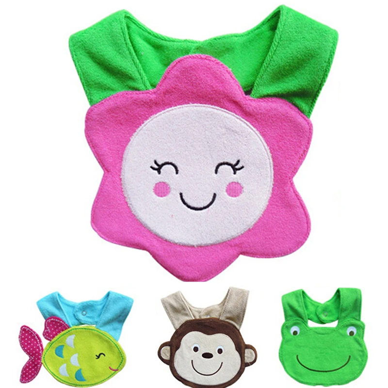 

Newborn Baby Bibs Waterproof Bib Girls Boys Infant Cartoon Burp Feeding Clothing 0-3 Years 5 PCS/lot