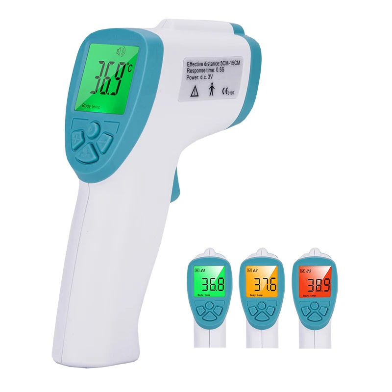 1 Pcs Forehead Lcd Body Water Electronic Baby Blue Infrared Digital Thermometer Fever Digital Non-contact Kids Baby Care