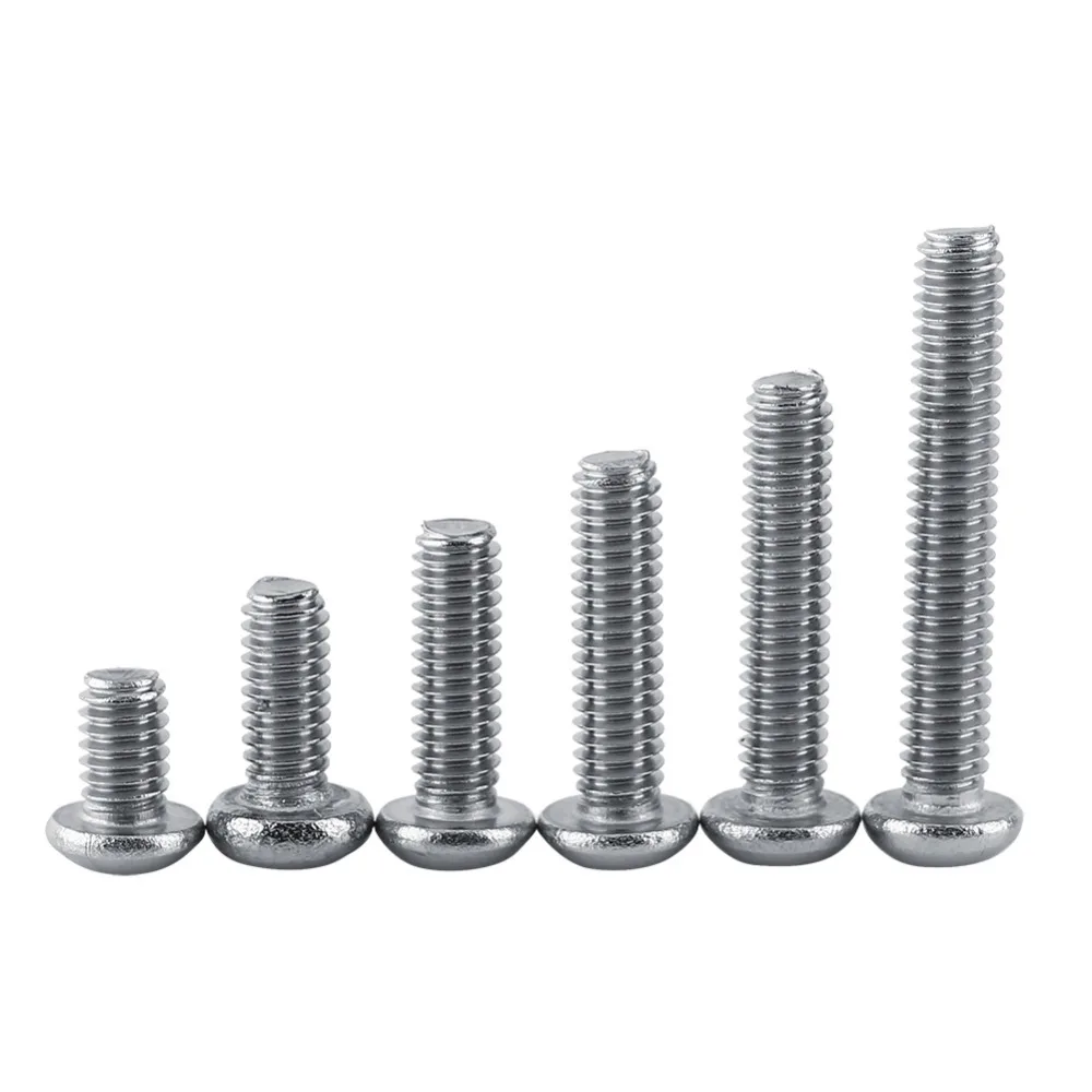 

180pcs/Set M2.5 vis tete creuse Stainless Steel SS304 Pan Head Hex Socket Screws Assortment Kit petite visserie