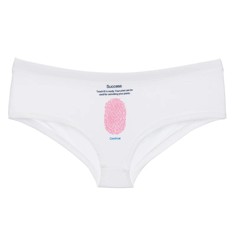 

Cartoon touch id funny print kawaii panties underwear sexy lovely push up briefs ladies lingerie thong