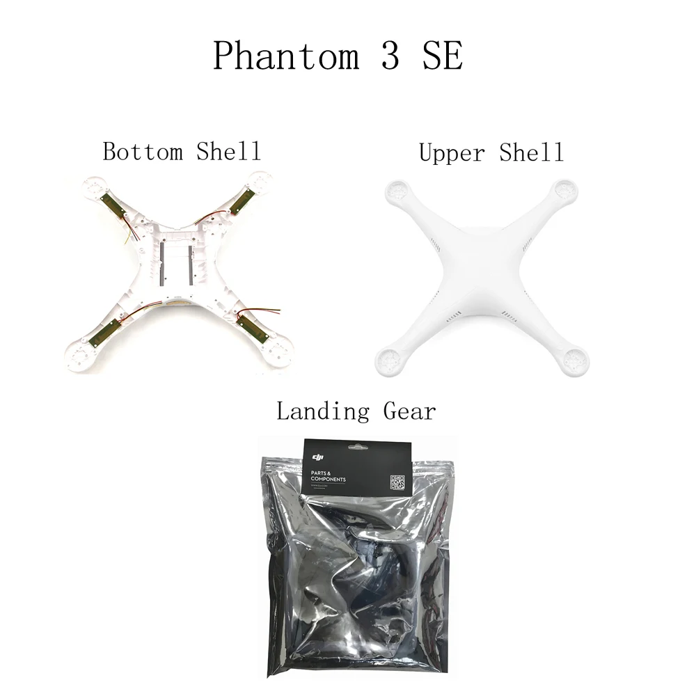 Ремонтный комплект запасных частей для ремонта DJI Phantom 3 SE шасси с верхним нижним