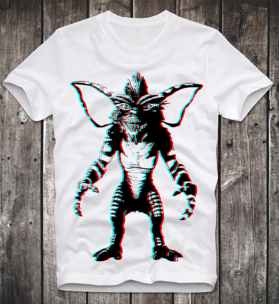 Футболка Gizmo Mogwai Gremlins Cult Horror Movie Fun Funshirt 3D Ретро винтажный дизайн футболка Мужская