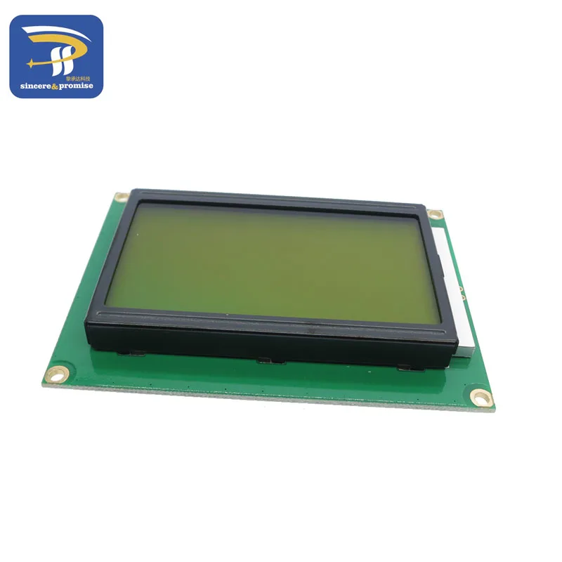 10 шт./лот ЖК-дисплей доска желто-зеленый экран 12864 128X64 5V Синий Экран дисплей ST7920 ЖК-дисплей модуль для arduino