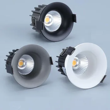 

round Led downlight light COB Ceiling Spot Light 5W 7W 10W LED ceiling recessed Lights Indoor Lighting