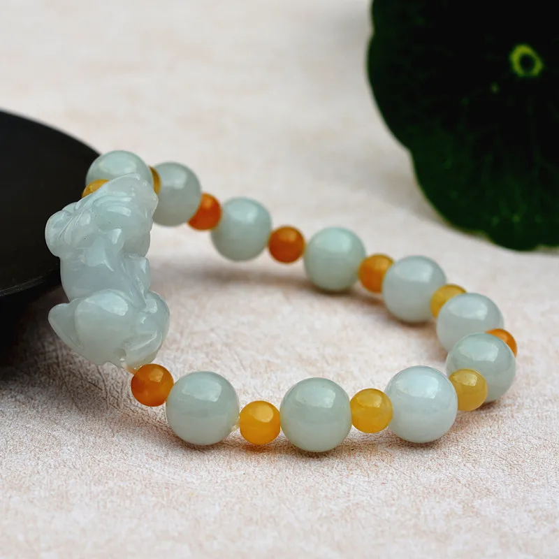 10pcs 100/%natural jade lotus beads DIY hand string beads single
