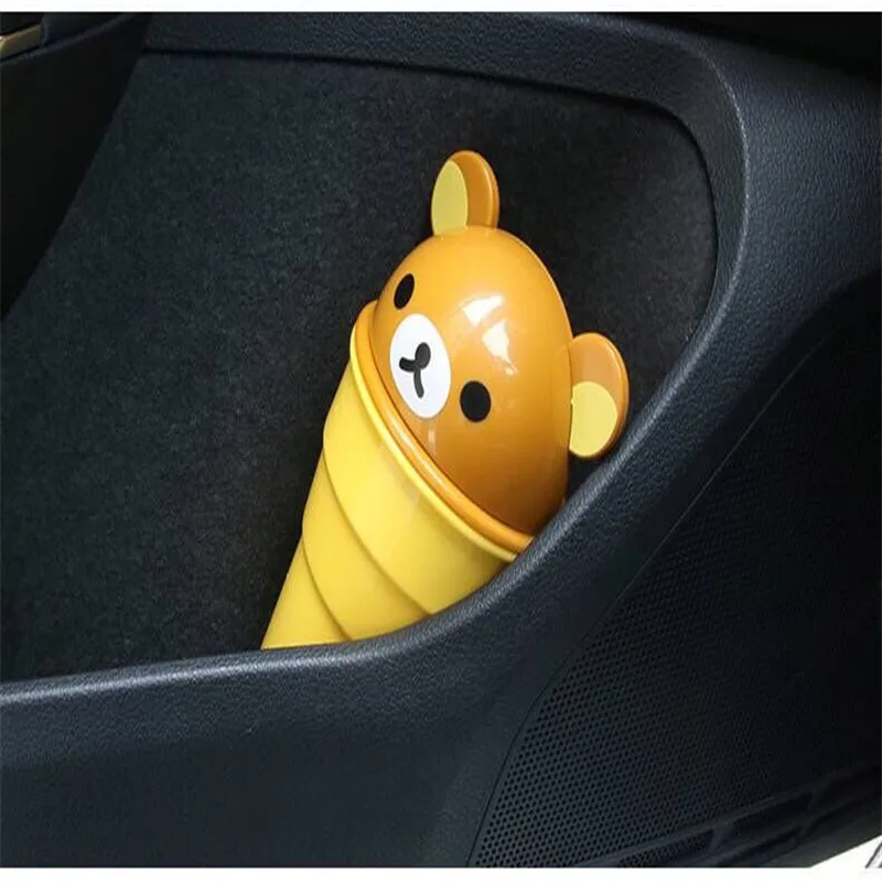 

Cute Cartoon Car Trash Cans Car Storage Debris Barrels For Volvo XC90 S60 S80 XC60 XC70 V70