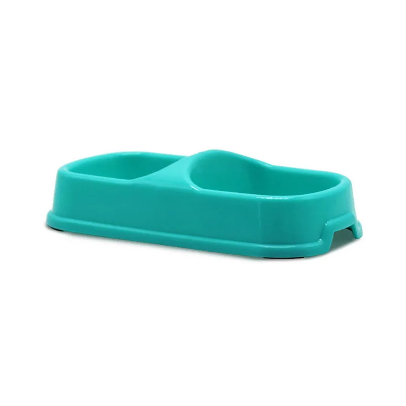 Hoomall Double Pet Bowls For Dog Puppy Kitten Cats Food Water Feeder Pets Supplies Feeding Dishes Cats Dogs Bowl Pet Supplies - Цвет: green