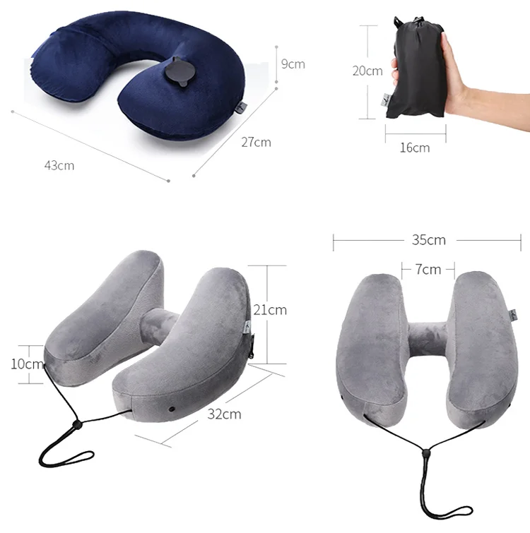 AAG h-образная надувная подушка для путешествий, удобная подушка для поддержки шеи для самолета, автомобиля, поезда, офиса, подушка для сна, Подушка для сна