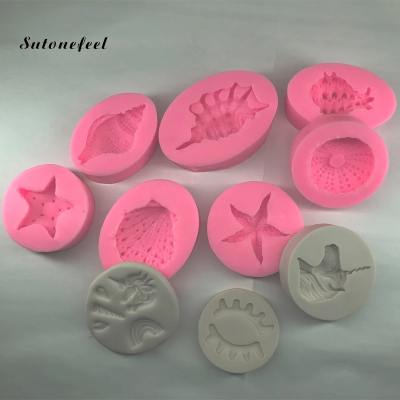 

Silicone Mold for Chocolate Fondant Unicorn Shape Baking Mold Marine Mermaid Tail Moulds Cake Decorating Tools