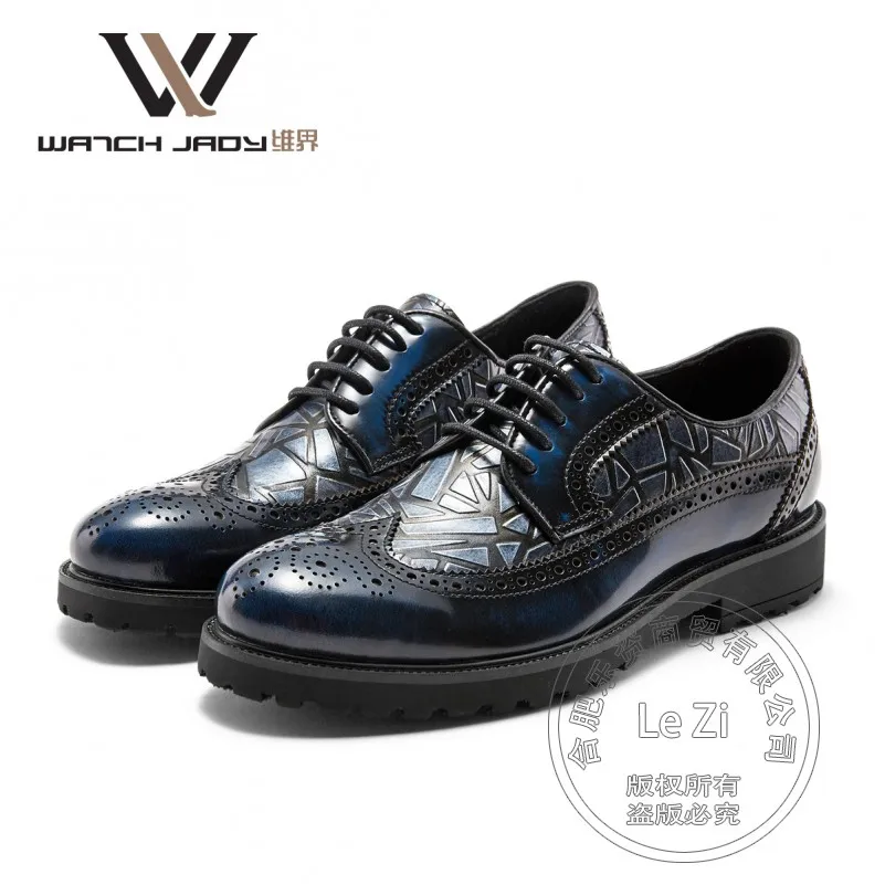 

Deep V Cutwork Single Boots Solid Color Pig Leather Tribe Style Dress Shoes Men Men Shoes Luxury Brand Shoes For Men Baroque