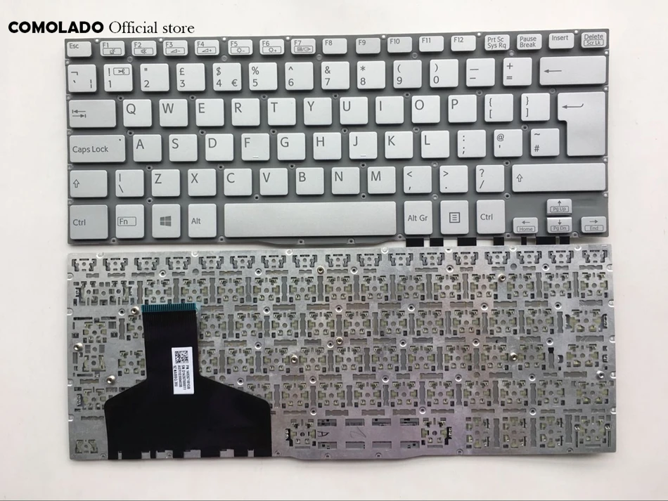 

UK Keyboard For SONY SVF13 Series SVF13N2D4R SVF13N2F4R N2G4R N2H4R N2J2E Silver Laptop Keyboard UK Layout