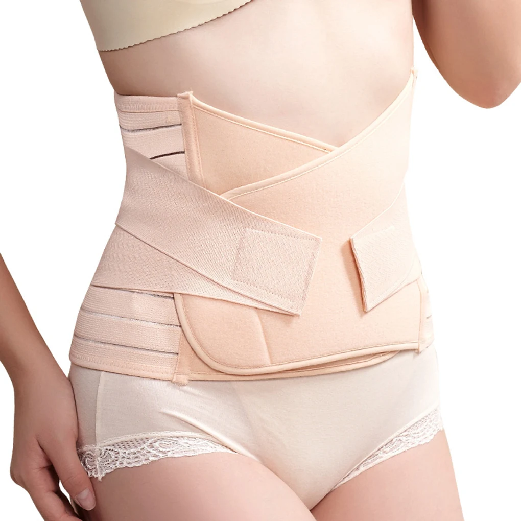 Mambobaby Natural After Pregnancy Woman Body Shaper Abdominal Binder Belly Bellyband Staylace Binding Belt Girdling Waist