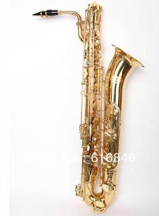 

High Level Professional Baritone Saxophone Surface Gold Plated Baritone Sax Brand Instruments With Mouthpiece And Case