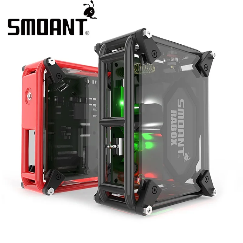 

Original 100W Smoant RABOX MOD Built-in Battery 3300mAh Max 100W Output Huge Power Long Time Vaping RABOX MOD E-cig Vape Box Mod