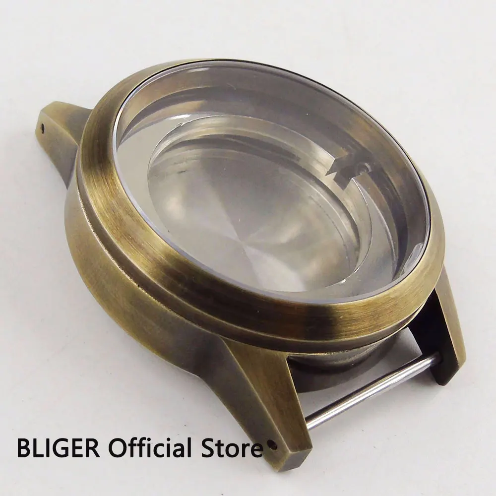 

Sapphire Crystal 42MM Stainless Steel PVD Coated Watch Case Fit For ETA 2824 2836 Miyota 8215 8205 Automatic Movement C141
