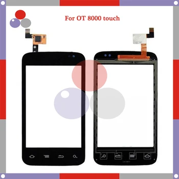 

10pcs/lot High Quality For Alcatel One Touch Scribe Easy OT 8000 8000D OT8000 Touch Panel Glass Front Glass Lens Screen