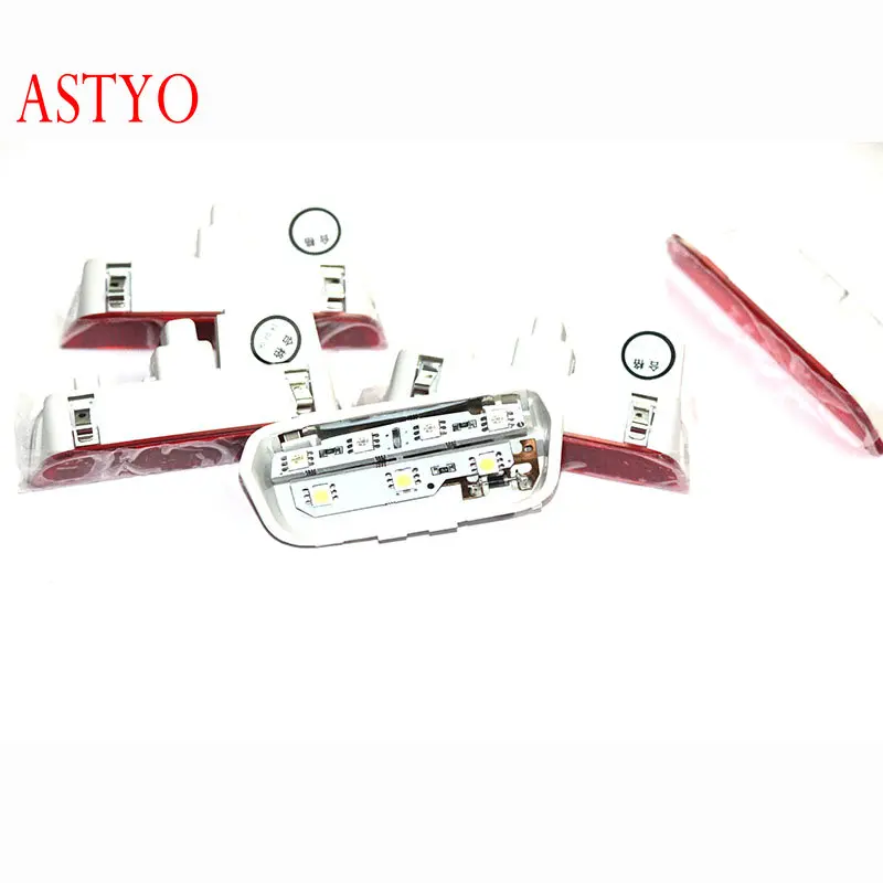 

ASTYO Car LED Door Warning Light For VW Golf 5 6 7 Jett-a MK5 MK6 CC Tiguan Passat B6 B7 B8 with cable