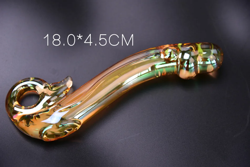 Exquisite Glass Big Dildo Cool Experience Male Artificial Penis Anal ...
