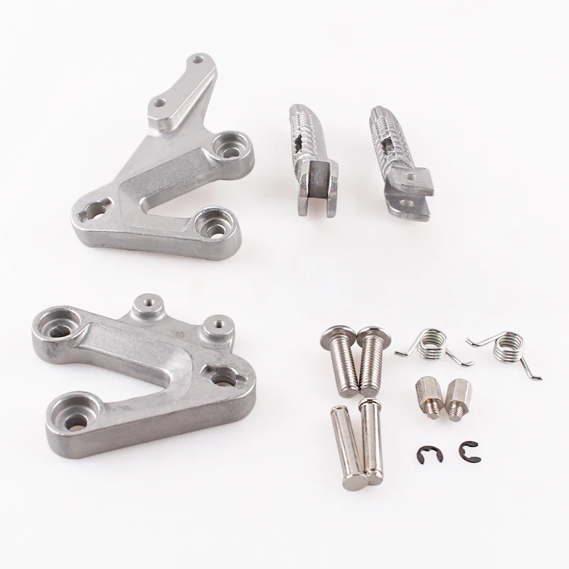 

Aluminum Alloy Front Rider Foot Pegs Footrest Brackets for SUZUKI GSXR1000 2003 2004, Motorcycle Spare Parts Accessory