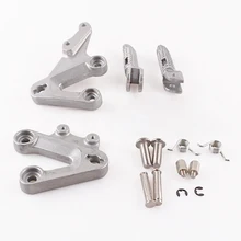 Aluminum Alloy Front Rider Foot Pegs Footrest Brackets for SUZUKI GSXR1000 2003 2004 Motorcycle Spare Parts