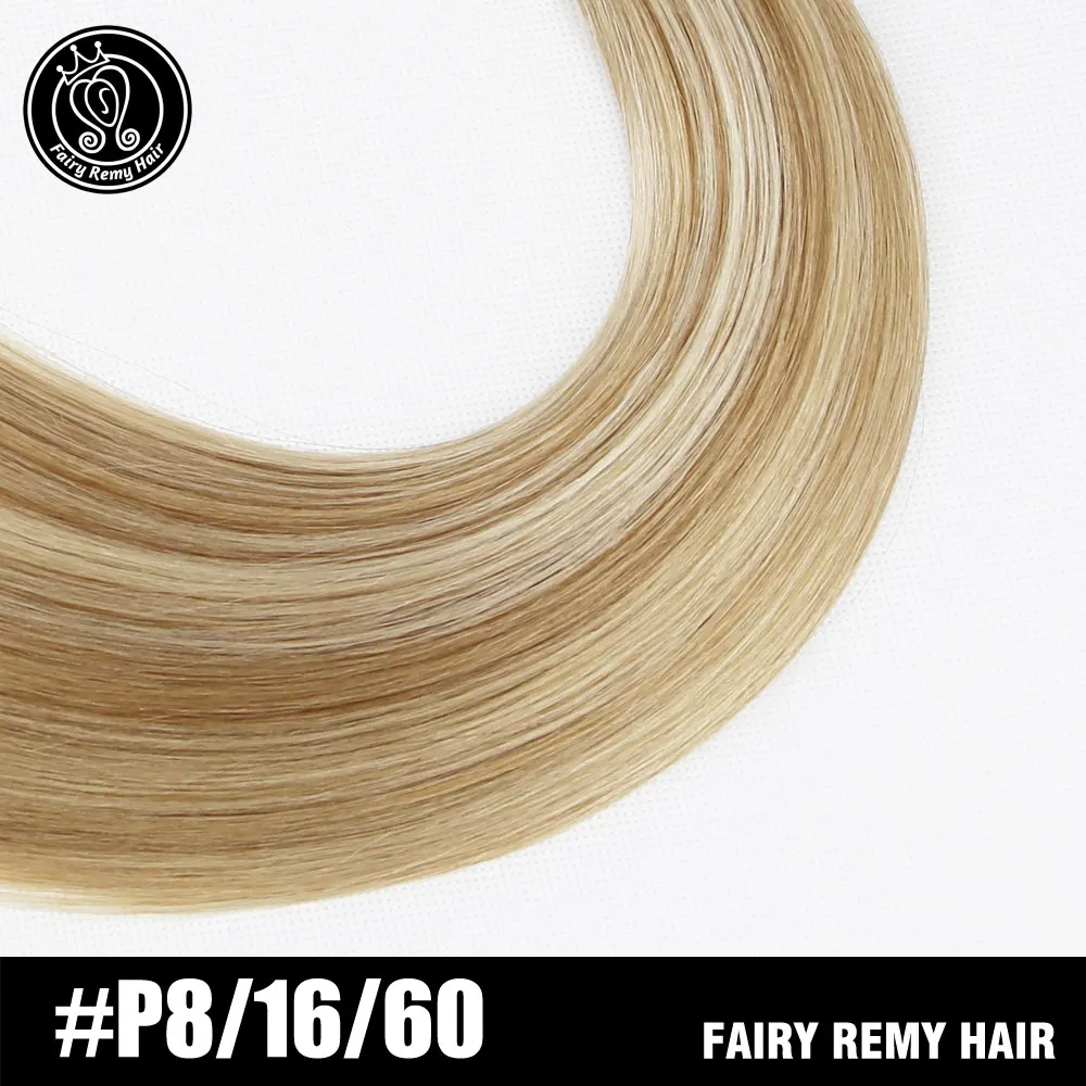 P8-16-60 Сказочные волосы remy 0,8 г/локон 16 дюймов Remy микро бусины для наращивания волос в нано кольцах ссылки российские натуральные волосы Платина блонд цвет 40 г - Цвет: P8-16-60