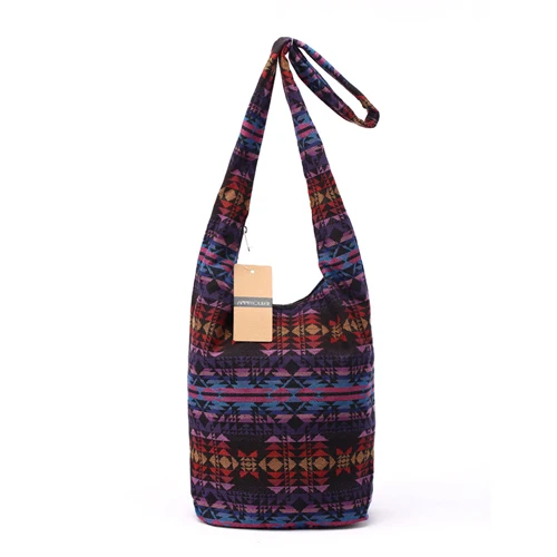 Женская винтажная сумка на плечо Mochila Ретро тканевая сумка-мессенджер в богемном стиле хиппи ацтекская народная племенная сумка через плечо - Цвет: No 2
