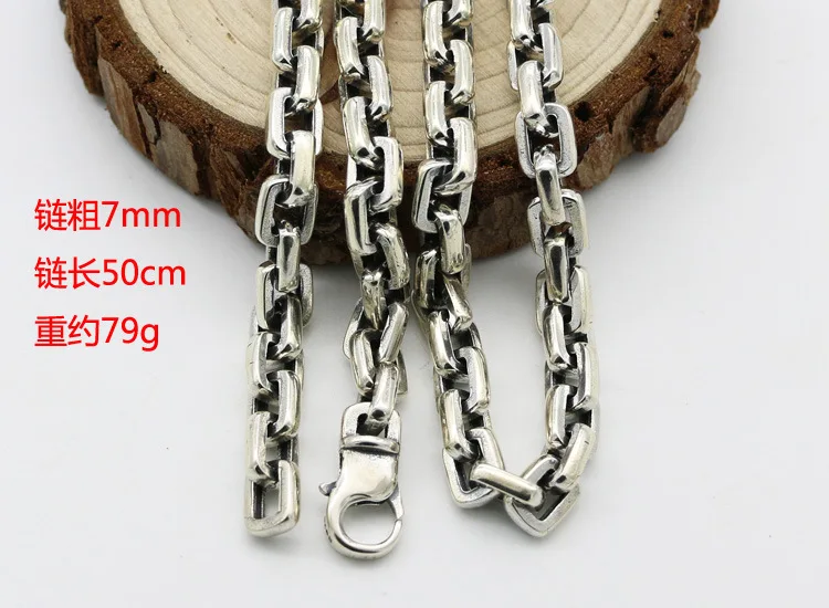 Женское и мужское ожерелье из серебра 925 пробы в стиле ретро|silver necklace|silver men