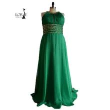 Smaragdgrünen Ballkleider 2016 Eine Linie Bördelte mit Strass Chiffon Echt Bild Evening Party Kleider vestidos de festa