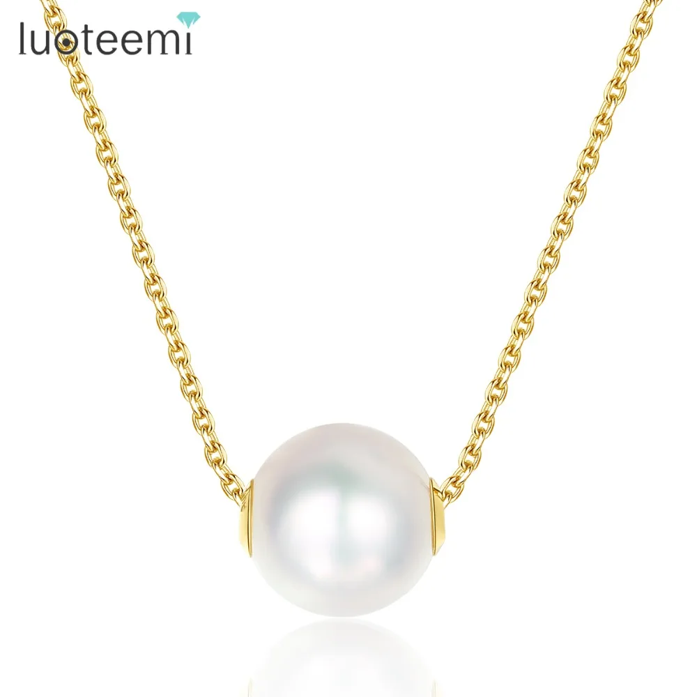 Charming!8-9mm Real Natural White Akoya Cultured Pearl 14K GP Necklace 18/'/'