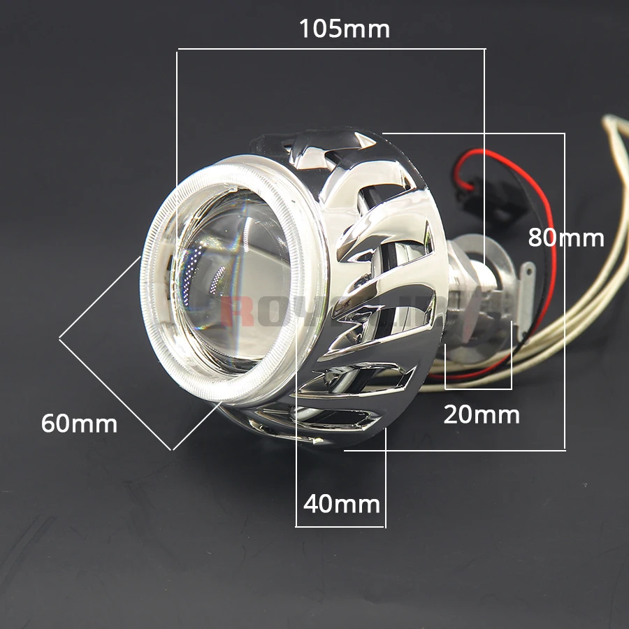 ROYALIN стайлинга автомобилей Мотоцикл проектор свет объектив HID Би ксеноновые H1 с