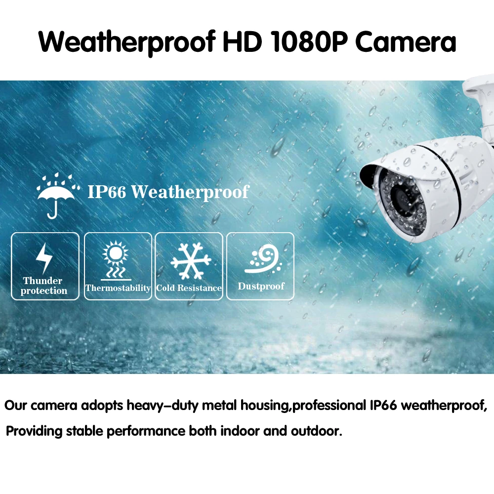 Домашняя 8CH CCTV система 1080P DVR 8 шт 2.0MP ИК Всепогодная наружная система камер домашней безопасности 8CH DVR комплект