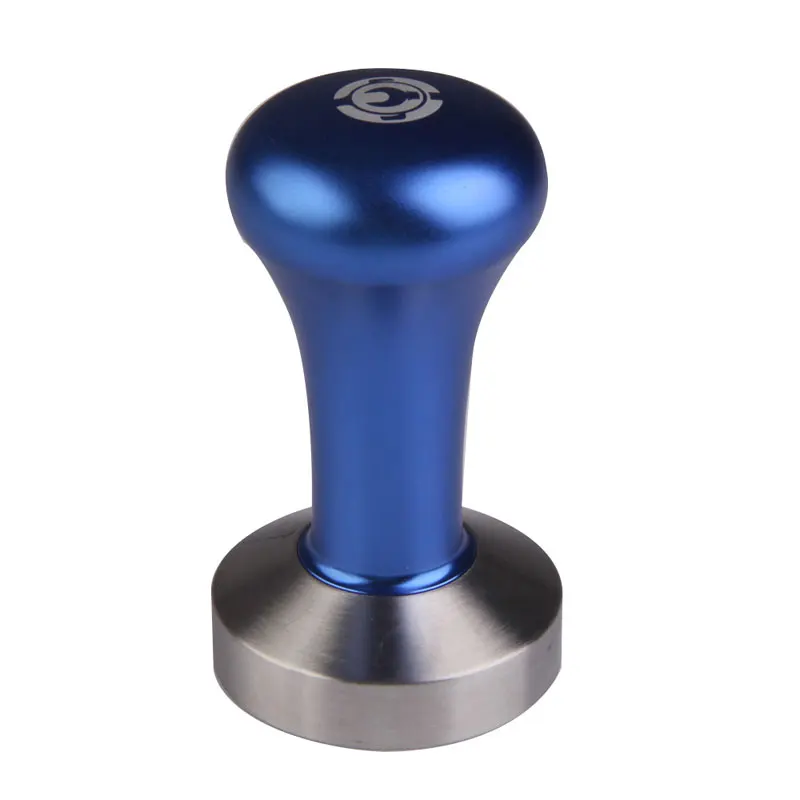 Espresso Tamper Blue Coffee Tamper Machine Press Flat Base Barista Accessories 51mm 57.5mm 58mm Perfect