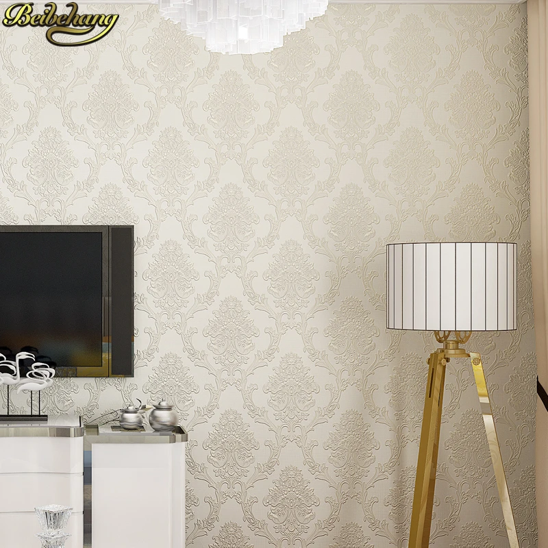 beibehang 53X300cm European embossed Damascus self adhesive wallpaper for walls 3D wall paper living room decoration bedroom beibehang 53X300cm European embossed Damascus self adhesive wallpaper for walls 3D wall paper living room decoration bedroom