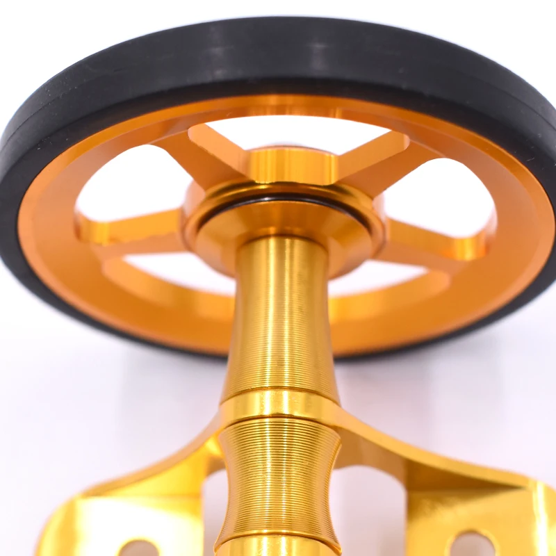 Clearance TWTOPSE 60mm Bike Easywheel Mudguard Wheel For Brompton Folding Bicycle Mud Guards Wheel Double AL7075 CNC Lightweight 65g Parts 8 Clearance TWTOPSE 60mm Bike Easywheel Mudguard Wheel For Brompton Folding Bicycle Mud Guards Wheel Double AL7075 CNC Lightweight 65g Parts 8