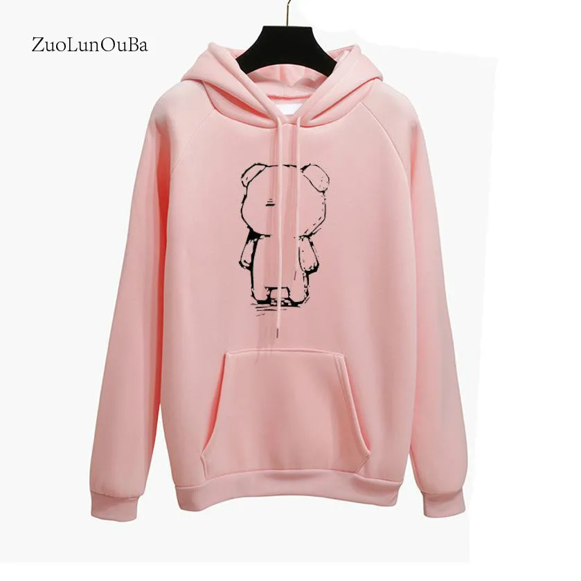 Zuolunouba Autumn Winter Long sleeved Pullover Hoody