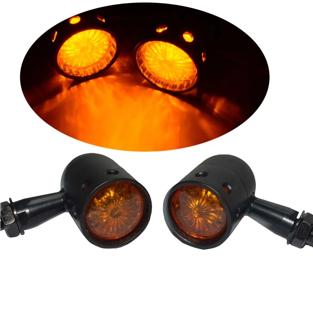 Motorcycle Turn Signals Blinkers Lights For Harley Davidson Softail Fat Boy Flstf Xl 883 Hugger