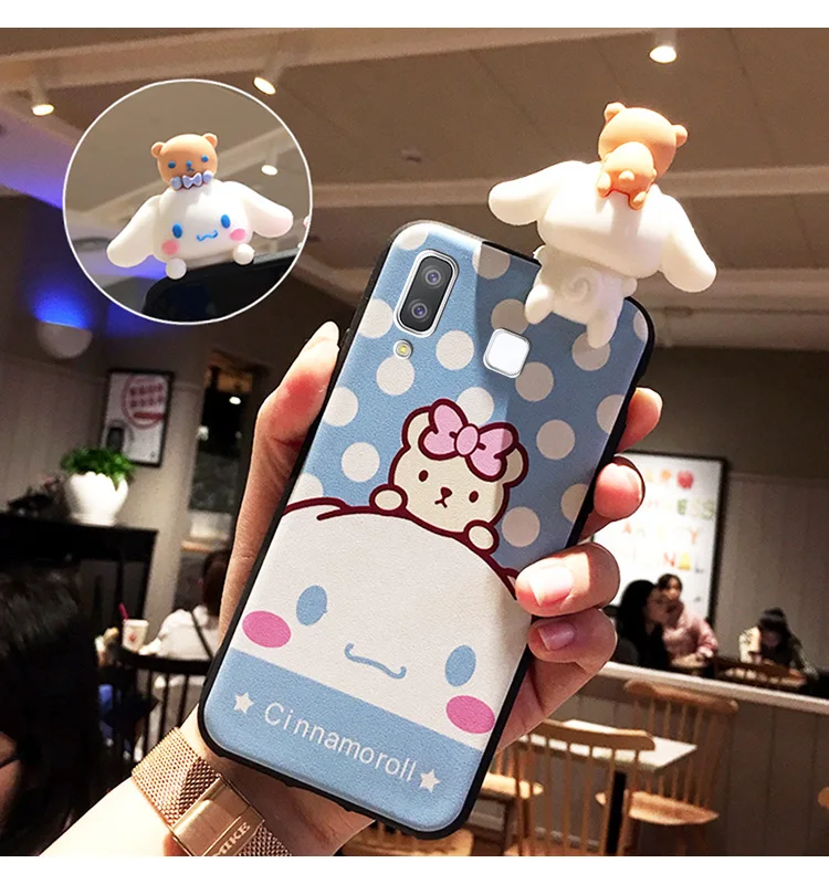 Милый мягкий ТПУ чехол для телефона SAM S10 3D My melody для samsung Galaxy S10 plus S9 S9P S8 S8p S7 Edge Note 8/9 задняя крышка с мультяшной собакой