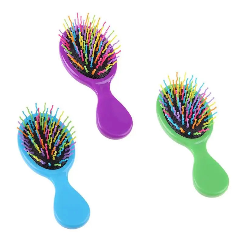 

1pc Polychromatic Optional Portable Volume Comb Anti-Static Curl Straight Plastic Massage Air Cushion Brush Styling Tools