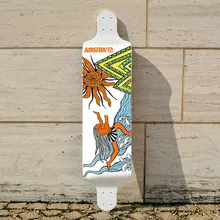 KOSTON pro drop down longboard deck 9ply canadian maple hot pressed,ship style long skateboard deck for downhill purpose