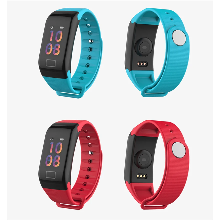 F1 Plus смарт браслет цветной экран Smartband IP67 водонепроницаемый спортивный фитнес