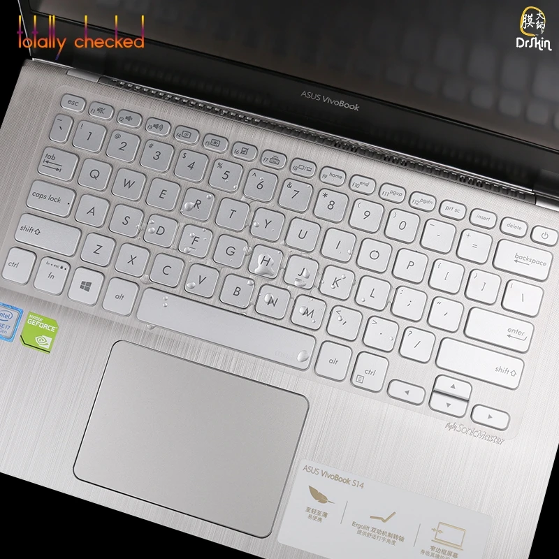 

TPU Keyboard Cover Skin Stickers Protector For Asus S4300 S4300U S4300UN for 2018 Newest ASUS Vivobook S2 14