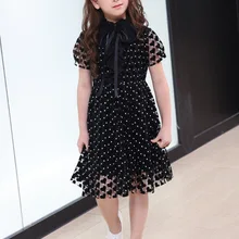 Платья для девочек-подростков; элегантное платье принцессы в горошек для девочек; детское вечернее платье для выпускного вечера; одежда для детей