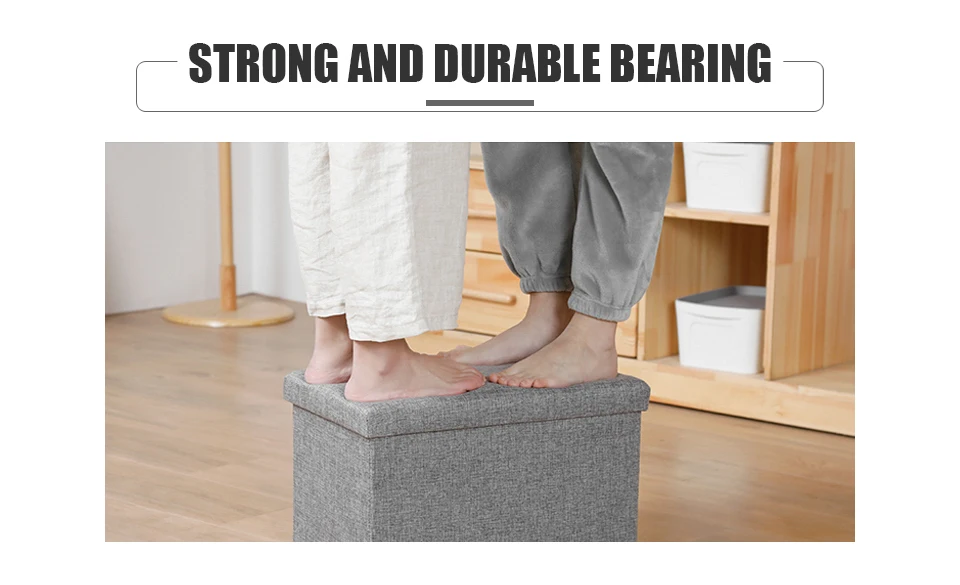 Folding Storage Stool Chairs Fitting Room Stool Multifunctional Chair Storage Box Cloest Tea Table Coffee Table Sofa Stool