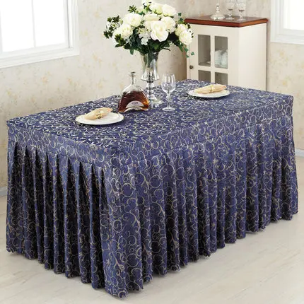 Conference Table Skirting Table Skirt Multi-Color Hook Flower Skirt Show Activities Cold Food Desk Cover