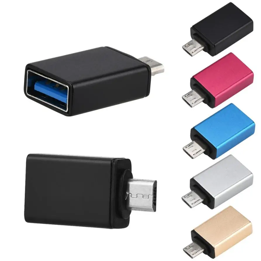 Micro USB OTG Поворотный адаптер чтения карт Micro USB к USB OTG мини адаптер конвертер для Android-смартфон подарок ov22 p30