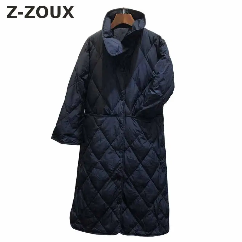

Z-ZOUX Women Coat Women Down Coat Winter Standing Collar Black White Caramel Vintage Light Puffer Jacket Women 2019 New Fashion