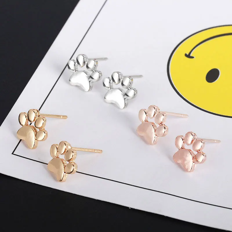 

European and American Popular Contracted Wind Cat Claw Stud Earrings Fashion Personality Creative Earrings Women Jewelry