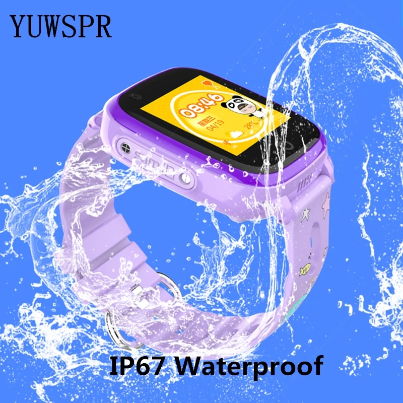  Kids GPS Tracker 4G Smart Watch quad-core processor Video Call WiFi Bluetooth GPS LBS Location orde
