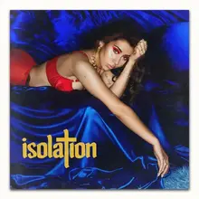 Z0363 cartazes e impressões isolamento por kali uchis 2018 álbum pop música capa arte cartaz da lona pintura decoração casa