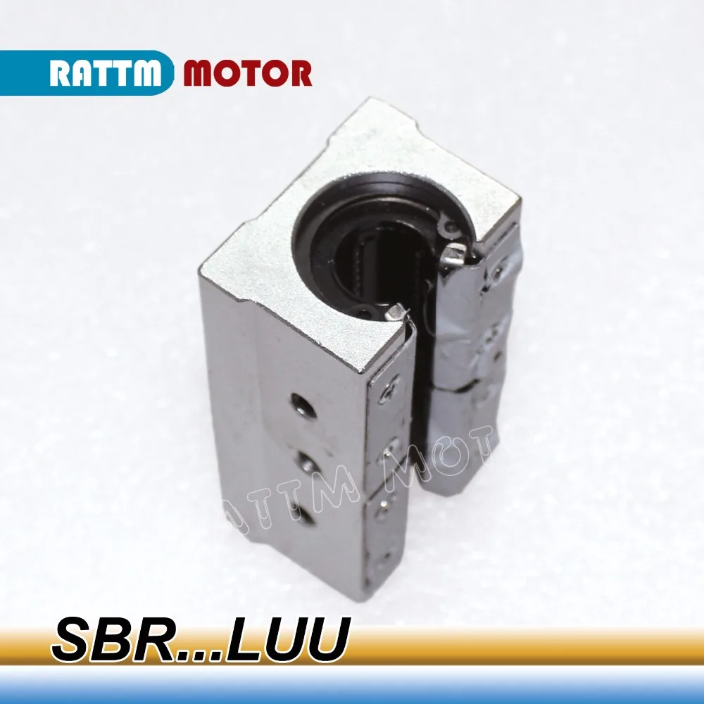 2 шт. SBR...LUU 12/1620/25/30 мм линейный Шарикоподшипниковый блок CNC маршрутизатор